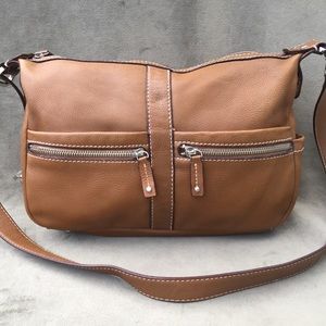 Tignanello Shoulder Bag Crossbody Pebbled Leather
